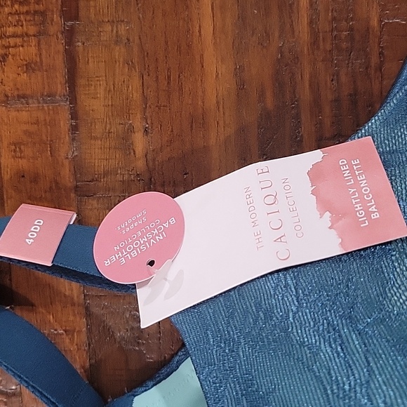 Cacique teal color bra size 40 DD - Picture 2 of 4